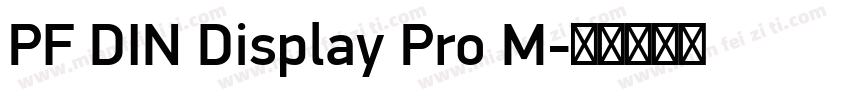 PF DIN Display Pro M字体转换